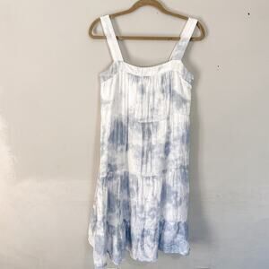 Rails Amaya Dress Gauze Midi Cascade Tie Dye Small